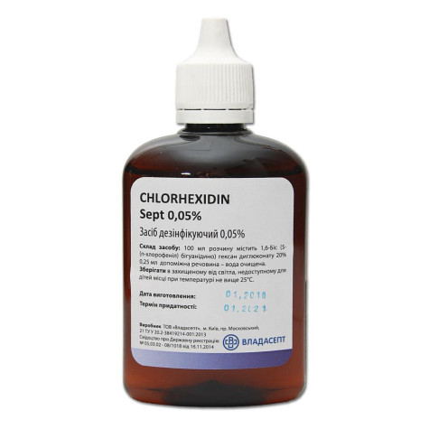 Хлоргексидин 0,05%, 100ml. s1815