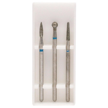 (SET-1 BLUE) Стартовый набор фрез д/плотной кутикулы (243021B,001035B,850021B) s2640