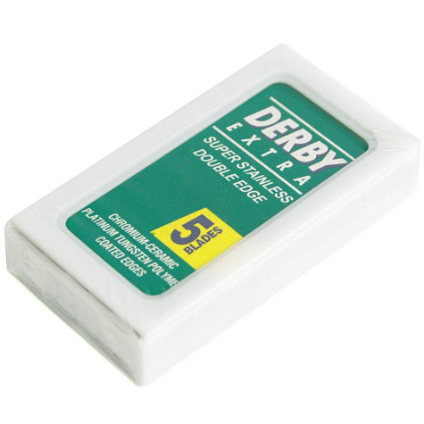 Лезвия Derby Green Extra 5 DE blades f1915