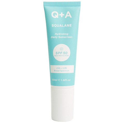 Q+A Увлажняющий солнцезащитный крем для лица SPF50 Squalane Hydrating Daily Sunscreen 50ml в10134