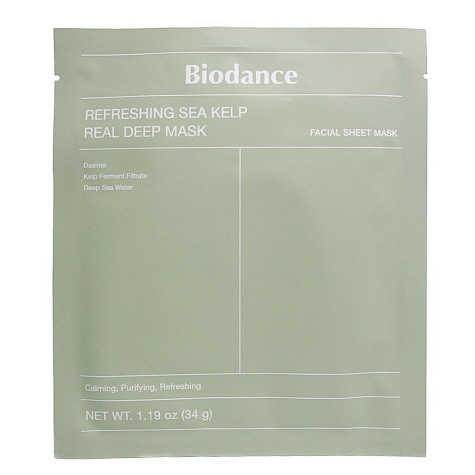 Biodance Тканинна маска Refreshing Sea Kelp Real Deep Mask,34g. Biodance Тканинна маска Refreshing Sea Kelp Real Deep Mask,34g.