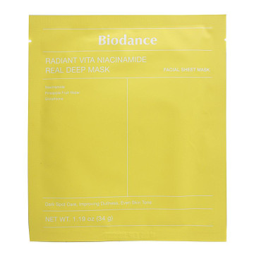 Biodance Тканевая маска Radiant Vita Niacinamide Real Deep Mask,34g. в5301/3 Biodance