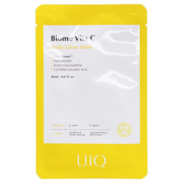 UIQ(4783)Осветляющая тканевая маска Biome Vita C ,20ml. в5379/1 UIQ